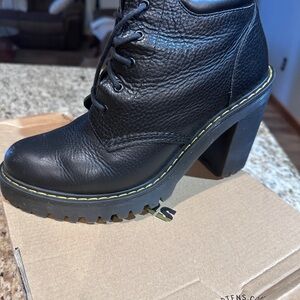 Dr. Martens Black Chunky Heeled Boots